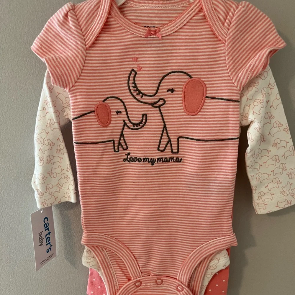 Carter’s 3 piece elephant set